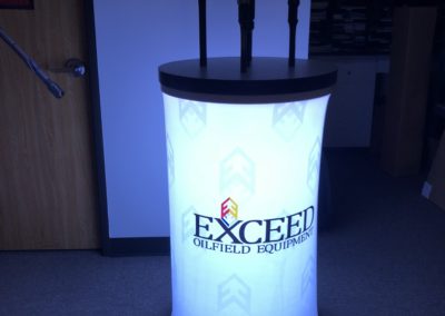 Lit Up Inflatable Counter - Trade Shows